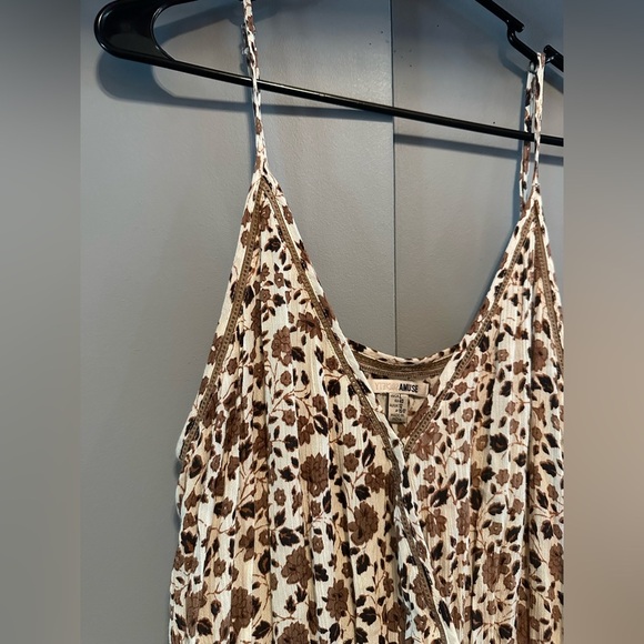 Amuse Society- Floral Print Sleeveless Romper (Size L) - Picture 6 of 13